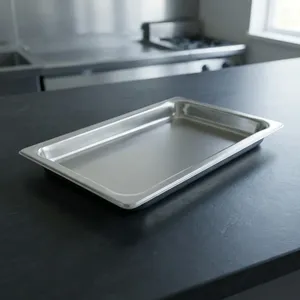 Bandeja de Servicio Rectangular Moderna y Abstracta de Acero Inoxidable para Restaurante, Hotel, Cafetería, Buffet, Multifuncional - Product Image 3