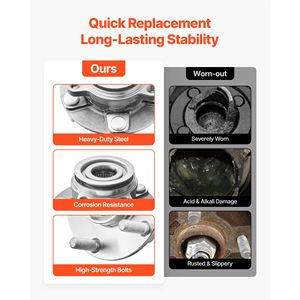 2 Pezzi Cuscinetto Mozzo Ruota Anteriore per Nissan Rogue Select S 2014-2015, Advance 2013, Sentra SE-R S 2012, Veicoli Utilitari Sportivi - Product Image 5