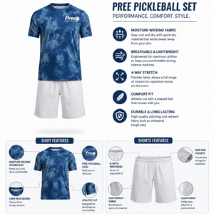 Ensemble uniforme d'équipe de pickleball personnalisé avec logo, t-shirt et short athlétiques, équipement tie-dye pour club, spécialisation en marque privée - Product Image 3