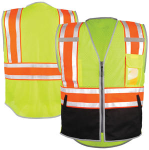 Chaleco Táctico de Seguridad Personalizable, Ropa de Trabajo de Alta Visibilidad con Bolsillos, Logotipo de Seguridad Reflectante, Chalecos Transpirables para Hombre - Product Image 1
