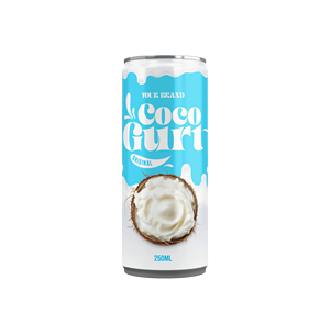 Bebida de Yogur de Coco Enlatado de 250ml de Marca Privada, Bebida Saludable, Fabricante Vietnamita, Certificación HACCP/ISO/HALAL, Sin Sabor - Product Image 3