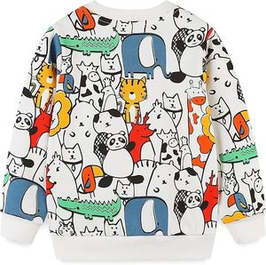 Sudaderas Extra Grandes para Niños, Sudaderas de Moda Urbana de Algodón y Felpa, Fabricante de Ropa Infantil, Sudaderas de Cuello Redondo Ligeras - Product Image 4