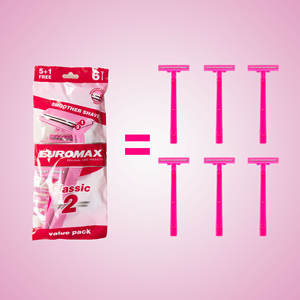 มีดโกนแบบใช้แล้วทิ้งสำหรับผู้ชายพร้อมใบมีดสแตนเลสสองชั้นดีไซน์แบบตั้งได้เพื่อความปลอดภัยในการโกนหนวดและใบหน้า - Product Image 1