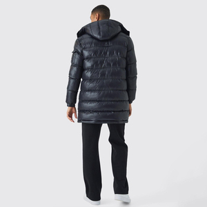 <b>Men</b>’s Hooded Short Puffer <b>Jacket</b> – <b>Lightweight</b> Winter Coat <b>Men</b>’s Quilted Puffer <b>Jacket</b> with Hood – Casual Winter Outerwear - Product Image 4