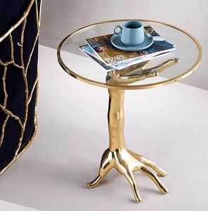 Mesa de Centro Moderna y Sencilla con Marco de Metal y Tapa de Pizarra, Muebles para Sala de Estar, Mesa Auxiliar para el Hogar - Product Image 4