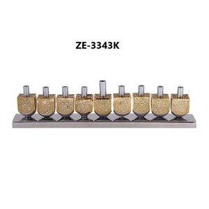 Handmade Iron <b>Candle</b> Holder Export Manufacturer for Global Home Furnishing ImportersZE-3343K <b>Square</b> <b>Candle</b> Stand with Gold - Product Image 1