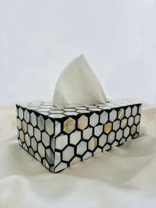 Caja de pañuelos de nácar de alta calidad para restaurantes y hoteles Caja de pañuelos de nácar de tamaño personalizado por FWE - Product Image 2