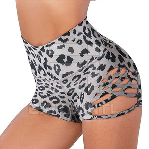 New Style Breathable Ribbed High Waist Women Yoga Shorts Fashion Seamless Scrunch Booty Spandex/Nylon Gym Shorts - Product Image 4