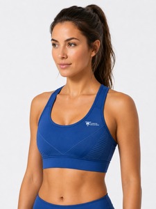 Soutien-gorge de sport réversible personnalisé imprimé de haute qualité, à maintien moyen, respirant, écologique, en dentelle, pour femmes grandes tailles - Product Image 3