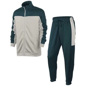 FLY FIT Survêtement pour homme, décontracté, uni, coupe ajustée, vêtements de sport, gym, fitness, tissu technique en polaire respirant, léger, coupe-vent, écologique - Product Image 1