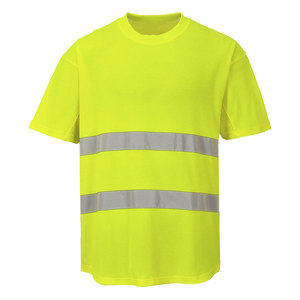 Men's High Quality Comfortable Construction Reflective Strips T-Shirts Summer Short Sleeve Reflective Safety Clothing T-Shirts - Product Image 1