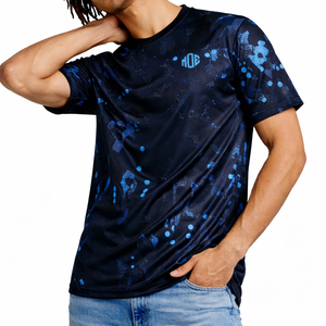 Camisetas de malla transpirable para hombre, estilo moderno, con estampado por sublimación, poliéster, ropa deportiva, logotipo personalizado, fabricante OEM, venta al por mayor de fábrica - Product Image 2