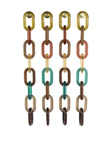 Modern <b>Large</b> Link Colour Mixture Metal Chain Links With Chorome Colours Link Chain Birthday Wedding Gift Wall Art - Product Image 1