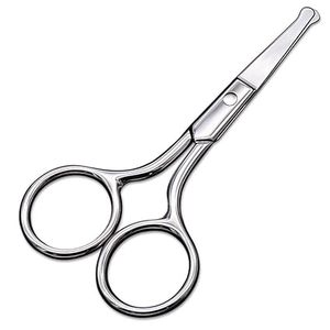Ciseaux de Précision de Luxe en Acier Inoxydable pour Poils du Nez, Pointe Arrondie, Ciseaux de Toilettage de Sécurité pour Hommes, Professionnels pour les Poils du Visage - Product Image 1
