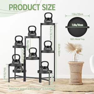 Best Selling <b>Frame</b> Iron Planter Stand With Strong Build Ideal For <b>Supporting</b> Heavy Pots And Outdoor Garden <b>Plants</b> - Product Image 4