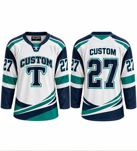 Blank Men's <b>Ice</b> Hockey Jerseys for Adult Unisex Authentic Team Game Shirts Long Sleeve Sports <b>Fan</b> Tops 100% Polyester - Product Image 3
