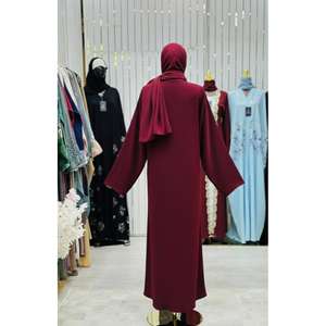 Vestido Abaya de Primera Calidad con Adornos de Cristal, Manga Larga, Aspecto Elegante, Trabajo de Bordado Duradero para Mujeres, Uso en Eventos Nocturnos - Product Image 5