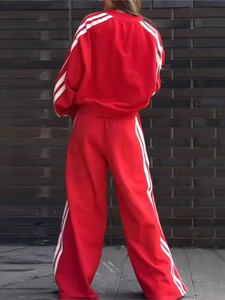 Nouvel ensemble décontracté deux pièces pour femme automne 2024 – Hauts respirants à manches longues et pantalons au-dessus du genou – Tenue tendance - Product Image 6