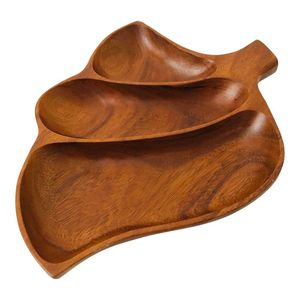 Headway Home Brown Wooden and Silver Wooden Chip and Dip Serving Tray - Product Image 6