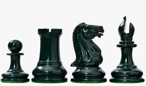 Jeu d'échecs Staunton artisanal en bois de buis peint vert olive et jaune, roi de 4,5 pouces, style tournoi premium, au meilleur prix - Product Image 4