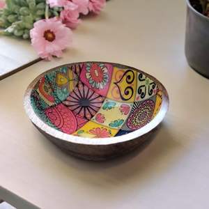 Bol en bois imprimé, best-seller, finition lisse et résistant aux rayures, pour la maison, les hôtels et les restaurants, provenant d'un fournisseur indien. - Product Image 3