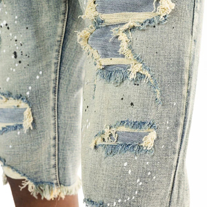 Wholesale Men's <b>Stretch</b> Casual Denim <b>Shorts</b> In New Summer Fashion 100% Cotton With Elastic Waist Closure Men's Denim <b>Shorts</b> - Product Image 5