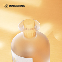 Botella difusora de coche de vidrio esmerilado de lujo con cañas para aromaterapia | Tarro ambientador elegante personalizado INNORHINO