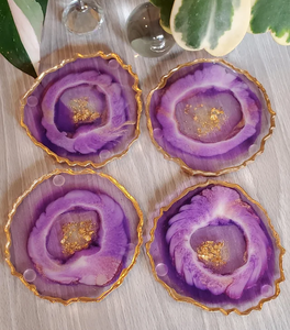 Posavasos de Resina Reutilizables con Diseño Personalizado para Hoteles, Bodas y Fiestas, Decoración Artesanal para Mesa, Ideal para Amantes de la Playa y el Hogar - Product Image 3