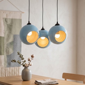 Abat-jour rond moderne en bambou, couvercle de lampe suspendue fait main, accessoire de lampe suspendue écologique pour café et restaurant - Product Image 1