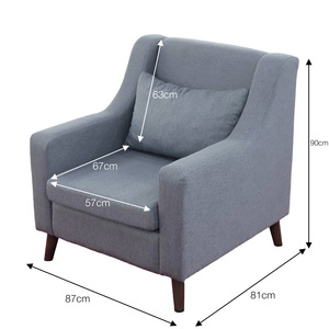Upholstered Single Sofa <b>Chair</b>,Adult Sofa. <b>Living</b> <b>Room</b> Sofa,Loveseat Sofa for <b>Small</b> Space,Sofa Couch for Bedroom,Sectional Couch - Product Image 4