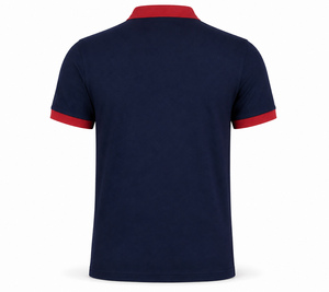เสื้อผู้ชายขายส่ง รับผลิตเสื้อผ้าตามสั่ง OEM ผ้าถักโพลีเอสเตอร์/คอตตอน ระบายอากาศได้ดี สไตล์ไฮสตรีท คุณภาพสูง 100% - Product Image 3