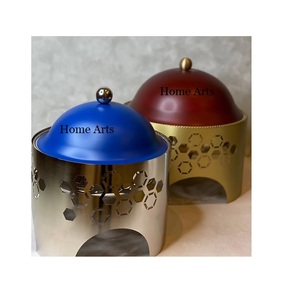Atractivo diseño de forma redonda, plato para calentar comida hecho a mano de hierro y acero inoxidable para uso en el hogar, hoteles y restaurantes. - Product Image 6