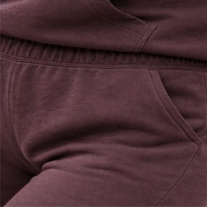 Conjunto de Sudadera con Capucha y Pantalones Deportivos para Mujer, Talla Grande, Color Sólido, Corte Holgado Informal, Traje Deportivo de Algodón de Longitud Completa para Otoño - Product Image 6
