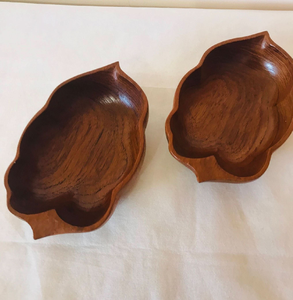 Acacia Wood Leaf Shape 6 Pieces Set Custom kitchen Organizer & Table Decoration Accessories In Best Price - Product Image 5