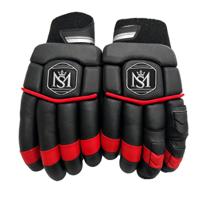 Gants de frappe de cricket Mannu Sports, fermeture Velcro, légers, respirants, protection supplémentaire, cuir PU de haute qualité, toutes saisons - Product Image 1