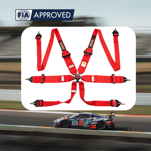 Harnais de course 6 points homologué FIA par TBRACING avec verrouillage à came en aluminium et service OEM ODM de couleur personnalisée - Product Image 1
