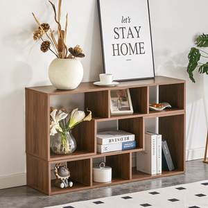 ชั้นวางทีวีแบบ 2 ชิ้น ประกอบได้อิสระ สำหรับเล่นเกมส์ ความบันเทิง และสื่อต่างๆ พร้อมช่องเก็บของแบบเปิด ชั้นวางหนังสือ สำหรับห้องนั่งเล่น 2 ชิ้น - Product Image 4