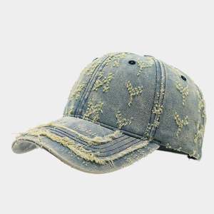 Distressed Baseball <b>Cap</b> Washed Faded <b>Vintage</b> Hat Adjustable Low Profile Wholesale Distressed Dad <b>Cap</b> - Product Image 3