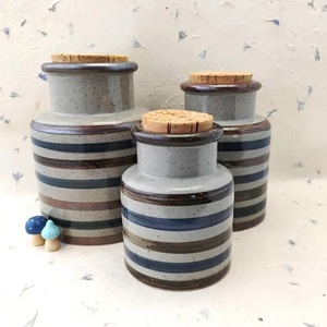 Elegant Ceramic Canister Set Wooden Lid Floral Motif Airtight <b>Kitchen</b> <b>Storage</b> Jars Artisan Countertop Organizer - Product Image 4