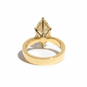 3 CT Marquise Moissanite Engagement <b>Ring</b>, 14K Gold Solitaire Bridal Jewelry, <b>Dainty</b> Anniversary Gift For Her, OM GEMS Jewelry - Product Image 4