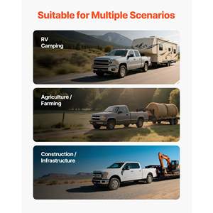 Enganche de Bola de Cuello de Cisne de 2-5/16 Pulgadas, Repuesto Compatible con Capacidad de Carga de 30,000 Libras, para Rescate Todoterreno, Remolque de Vehículos Recreativos, para Uso Industrial - Product Image 6