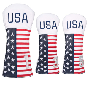 Housse de tête de club de golf personnalisée en gros – Design sur mesure, logo de votre marque, en cuir PU imperméable, couleur personnalisée, élastique - Product Image 2