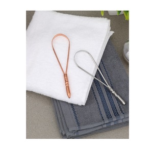 Pure Metal Copper Tongue <b>Scraper</b> Durable Oral <b>Cleaning</b> Device for Fresh Breath Support Detox Routine and Daily Hygiene Practice - Product Image 2