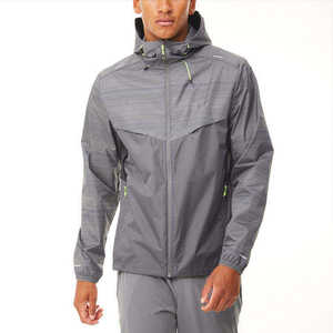 Custom Wholesale Men's Waterproof Windbreaker Jacket Lightweight Hooded Outdoor Sportswear Running Hiking Breathable Slim <b>Coat</b> - Product Image 1
