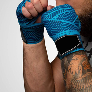Bandes de maintien pour poignets sur mesure de haute qualité, respirantes, en coton et polyester, avec logo personnalisé, pour fitness et boxe, prix de gros RTS, AI-HW-08 - Product Image 2
