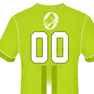 Camiseta Deportiva de Manga Corta Verde Lima y Blanca con Rayas Verticales, Transpirable, para Entrenamiento Atlético, Uniforme de Béisbol - Product Image 3