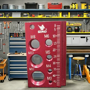 Aluminum Metric <b>Thread</b> Checker – Nut & Bolt Size Gauge <b>Tool</b>, Right-Hand <b>Threads</b>, Accurate & Durable - Product Image 1