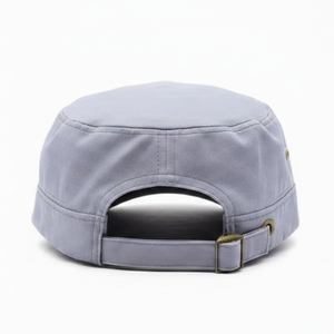 Adjustable Vintage Street Solid Cadet <b>Cap</b> <b>Flat</b> Unisex Low Price 100% Cotton Breathable Waterproof Fashion Sporty Canvas Fabric - Product Image 2