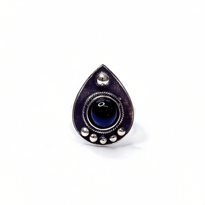 Bague de mode en onyx noir (5,2 grammes) - Product Image 2