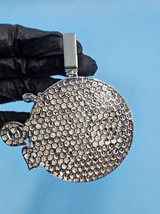 จี้ตัวอักษรแบบกำหนดเอง เงินแท้ 925 ชุบทอง ประดับเพชรโมอิสซาไนต์ ผ่านการทดสอบเหมือนเพชร จี้ตัวอักษรชื่อ ฮิปฮอป เครื่องประดับ - Product Image 6